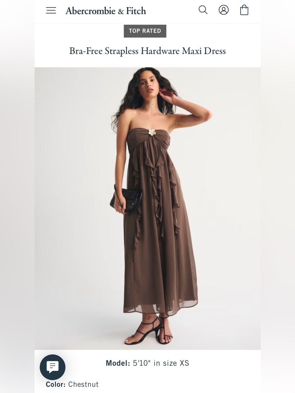 Abercrombie & Fitch Bra Free Strapless Maxi Dress - Picture 4 of 9